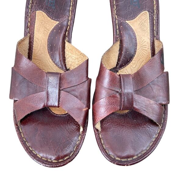 Born Platform Slide-On Sandals Brown Size 8‎ - Picture 2 of 7